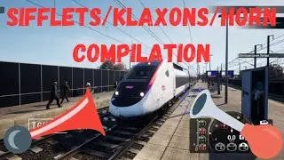 Train Sim World 5: Compilation de sifflets (klaxons) des trains du simulateur. Horn compilation !
