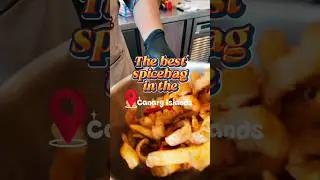 Trying the Best Irish Spicebag in Lanzarote | Angry Chips Puerto del Carmen | Canary Islands Food
