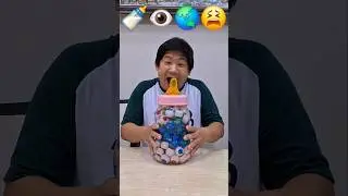 Big bottle candy jelly eyeball 🍼👁🌏😫 #funny #comedy #shortsvideo #shorts