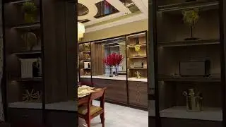The Ultimate Buffet/Bar Unit: Affordable Luxury with Gold Accents! 😍
