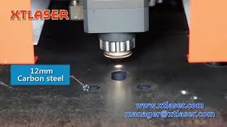 XTLASER 12 mm carbon steel fiber laser cutting machine/лазерная резки черной стали