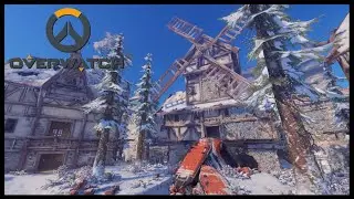 Black Forest (Winter) - Overwatch |🎧 Ambient Soundscape 🎧| ASMR | Winter Pine Forest Windmill