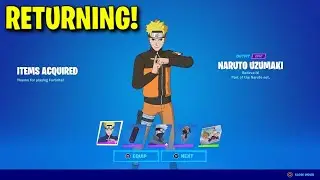 NARUTO SKIN RETURN RELEASE DATE in FORTNITE ITEM SHOP! (Naruto Skin Returning 2025)