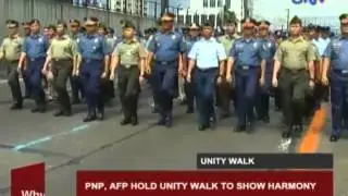 PNP, AFP hold unity walk to show harmony