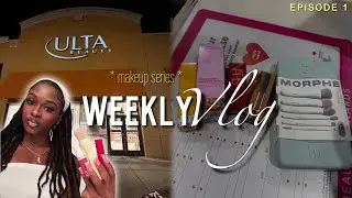 weekly vlog / makeup series 𑣲 : errands, makeup shopping, making sorbet, first full face