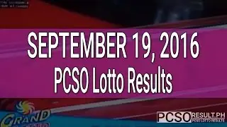 PCSO Lotto Results September 19, 2016 (6/55, 6/45, 4D, Swertres & EZ2)