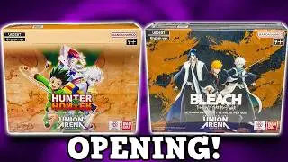 Unboxing All The Union Arena Booster Boxes! (Hunter X Hunter & Bleach)