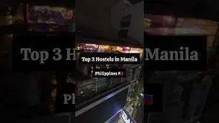 Check out the Top 3 Hostels in Manila, Philippines 🇵🇭 #hostellife #traveling #backpackin#hosteltips