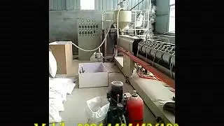 PE foam film/sheet  extrusion line working in workshop