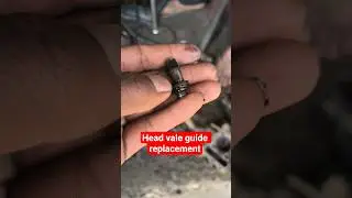 Bike head valve guide replacement #bike #automobile #shorts #mechanic #youtubeshorts
