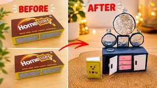 Turn a Simple Matchbox Into a Mini Dressing Table! 😍🔥 | Easy Matchbox Craft Idea
