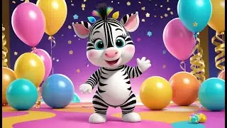 Zebra&rsquo;s Stripy New Year Dance | Kids Animal Dance Song | Holiday Safari Rhyme