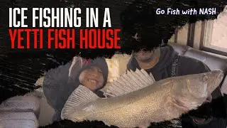 ICE FISHING in a Yetti fish house on LAKE WINNIPEG!
