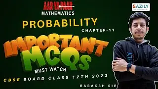 Probability | Most Expected MCQs One Shot | Class 12th | Jee Mains & Advanced
