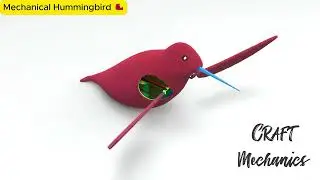 Mechanical Principles - Mechanical Hummingbird 🐦 #mechanical #engineering #mechanism#birds