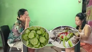Ginataang talong with paksiw na isda