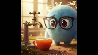 A Magical Morning: WIKID Tap's Golden Tea ☕✨ #WIKIDTap #Healing #Animation #Shorts