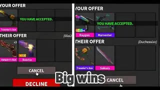 Roblox MM2 (Murder Mystery 2) Trading Montage (insane overpays)