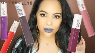Maybelline Superstay Matte Ink Liquid Lipsticks | Swatches