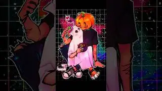Trick Or Treat Jasper And Ezra Halloween Art #Jasra #ocart #jackolantern #ghost