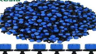 KESLA 30-1000X BLUE Adjustable 1/4'' Irrigation Misting Dripper Sprinkler Micro Flow Drip