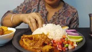 Eating Chicken feet gravy | Fish Curry | Duck Egg #nilimablog #food #cooking #asmr #mukbang