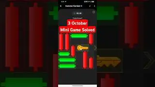 #3October  Today Daily Mini Game | Hamster Kombat Daily Combo Card | hamster Cipher Code 3 October