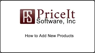 PriceIt Software - How to Add New Products