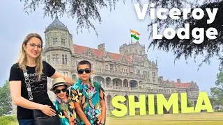 Foreigner Exploring Most Touristic places of Shimla. Viceroy Lodge trip