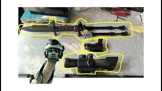 BF4 COYOTE[RDS]&JGM-4[4x]&C100 Bipod Knife in real life! 真的战地4土狼内红点，JGM-4，脚架刀