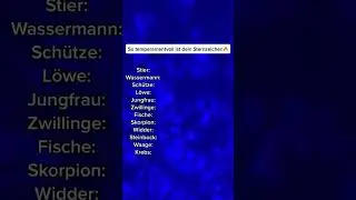 So temperamentvoll ist dein Sternzeichen🔥 #astrologie #horoskop #sternzeichen #fy #zodiac
