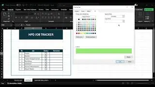 TUTORIAL MEMBUAT JOB TRACKER SEDERHANA DI EXCEL