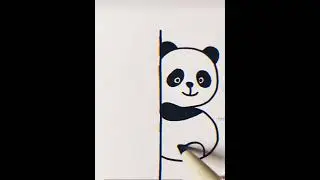 #panda drawing #B letter panda drawing #art#skech#easy drawing