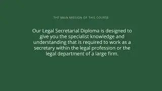 Now enrolling on our Legal Secretary Diploma here at Pitman Training Kerry!