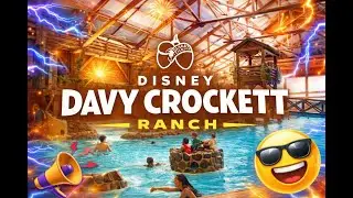 Walk around Davy Crockett Village and swimming pool #disneyland #davycrockettranch #disney 