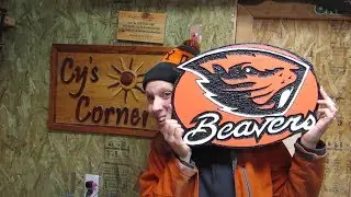 Routered Beaver Sign