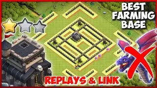 Th9 Anti Dragon 🐲 Base (2021) | Th9 Anti Drag Farm Base With Replay (Link)