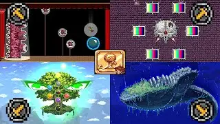 Terraria (1.4.4.9) : Homeward Journey - Melee Class VS All Bosses (Master Mode)