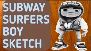 How to draw Subway Surfer boy drawing, sketch | Pencil sketch | Easy drawing #skarts