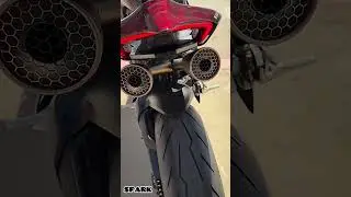 DUCATI PANIGALE V2 | STOCK or SPARK | Which Exhaust Would You Install❓#ducati #v2 #shorts #2025