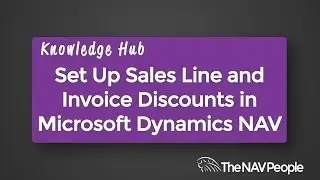 Set Up Sales Line and Invoice Discounts