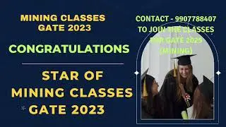 Mining Classes Selection || Gate Mining Engineering || Gate 2023 || Gate 2025
