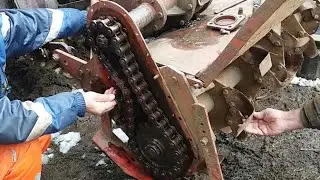 imt freza štelovanje lanca / traktor imt 542