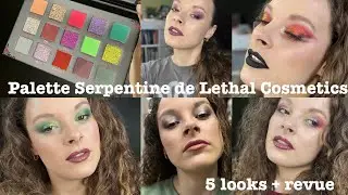 Revue Palette Serpentine de Lethal Cosmetics + 5 looks