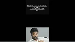 The most awaited journey of #Mega157 BEGINS ON THE SETS TODAY #megastarchiranjeevi | PPS | Newmovie