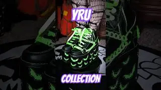 My YRU Collection 💜 Which is your fave? #yru #yrushoes #gothshoes  #shoecollection @YRUofficial