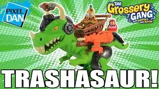 Grossery Gang Trashasaur Chomp and Chew Dinosaur Figure Video Review