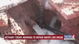 Major water line collapse leaves some in Bethany with little-to-no water pressure