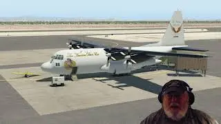 X-Plane 11.50, запуск и полет C-130, Miami Exec в NAS Кис