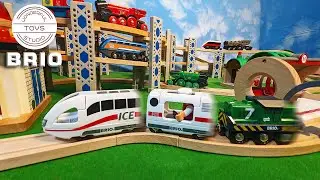 BRIO World Train.New in 2023 BRIO 36088 ICE Rechargeable Train.Spiral Tower Railway.
